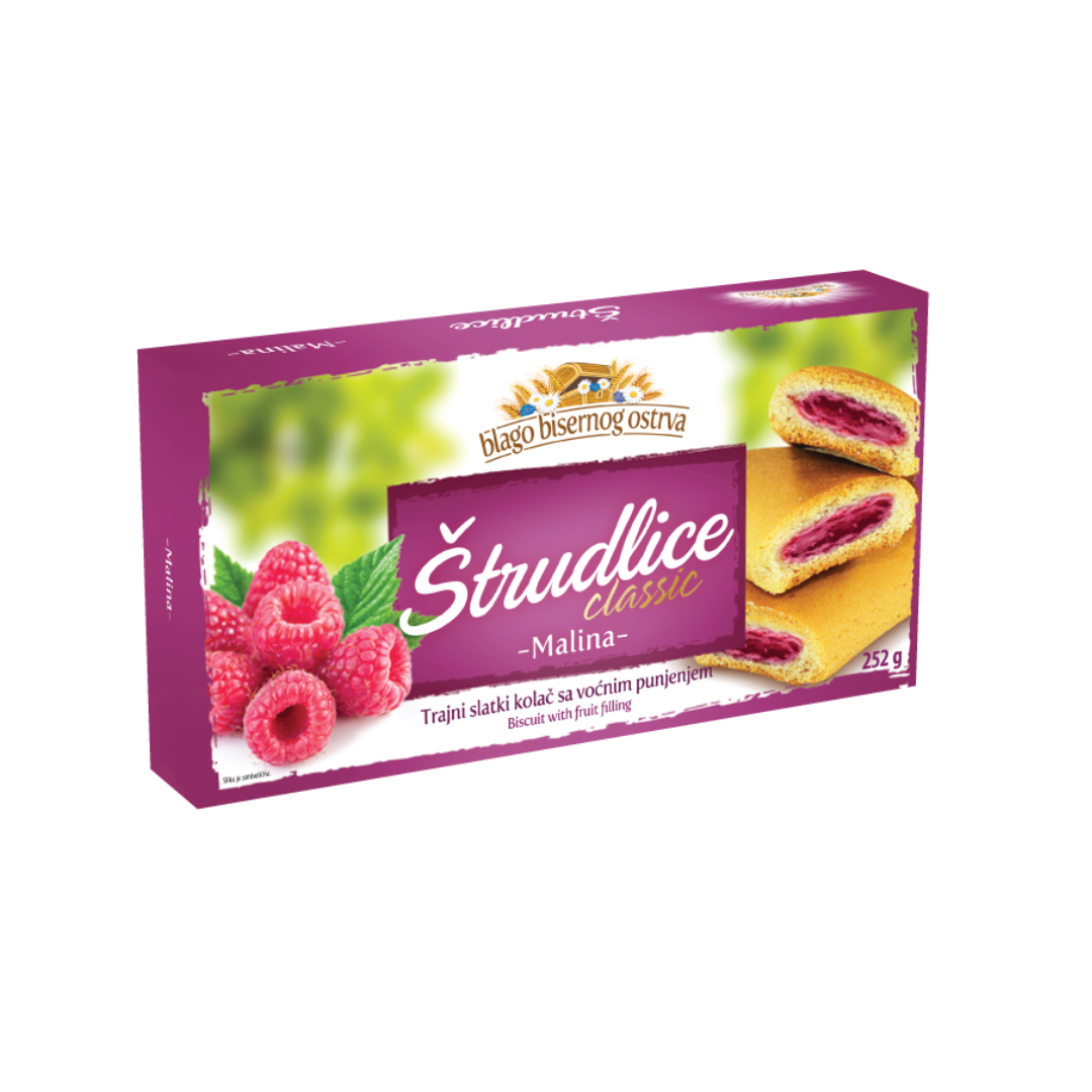 Blago Bisernog Ostrva - Strudle Malina 252g